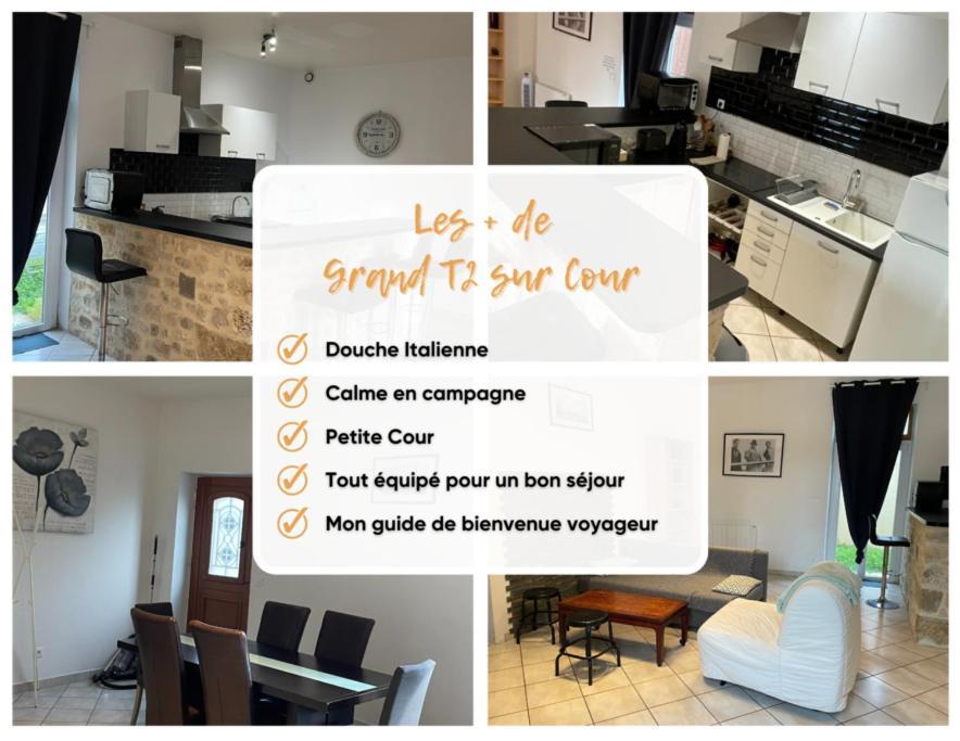 Grand T2 Sur Cour Lejlighed Aufferville Eksteriør billede